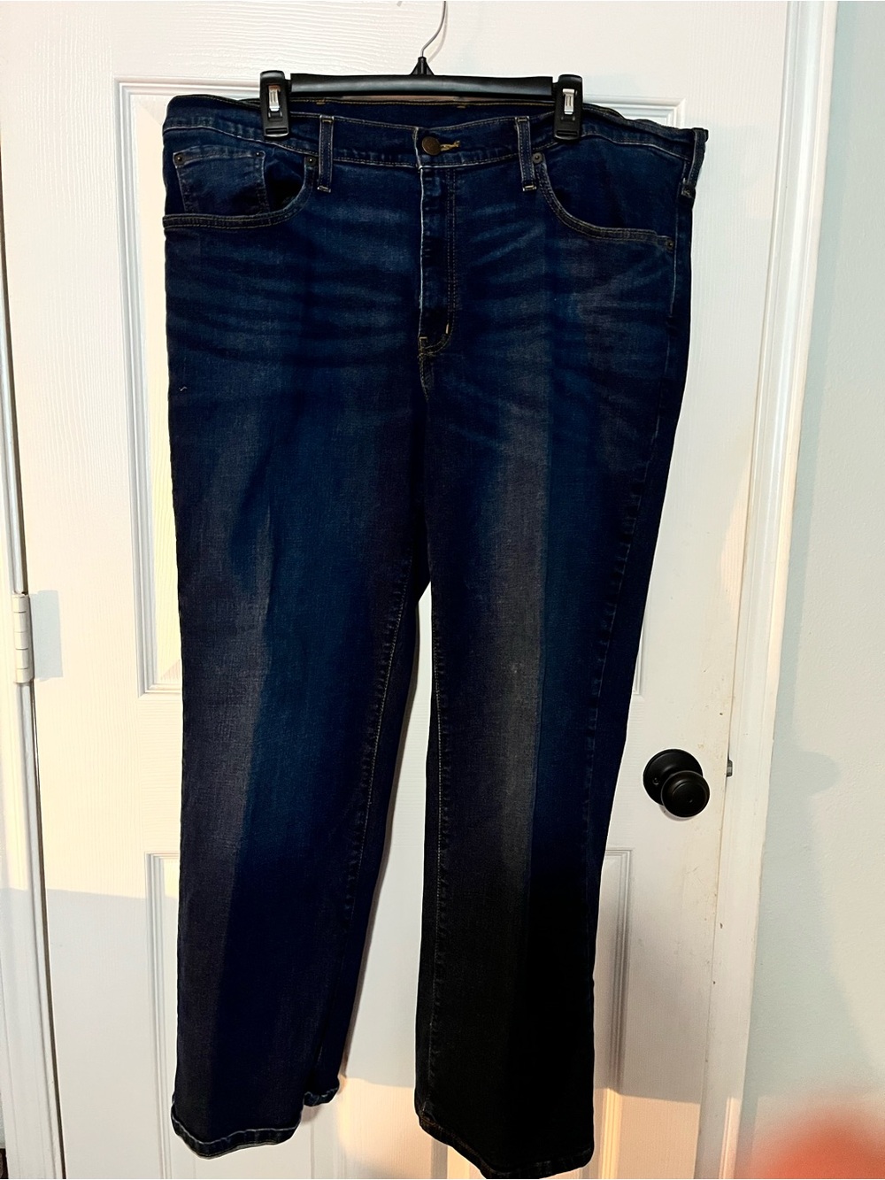 Sonoma Classic Men's Dark Blue Straight-Leg Jeans, Size 40x30